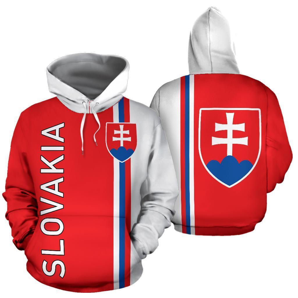 Slovakia All Over Hoodie - Straight Version - BN04-ALL OVER PRINT HOODIES (P)-LoveTheWorld-Men-S-Red-Vibe Cosy™