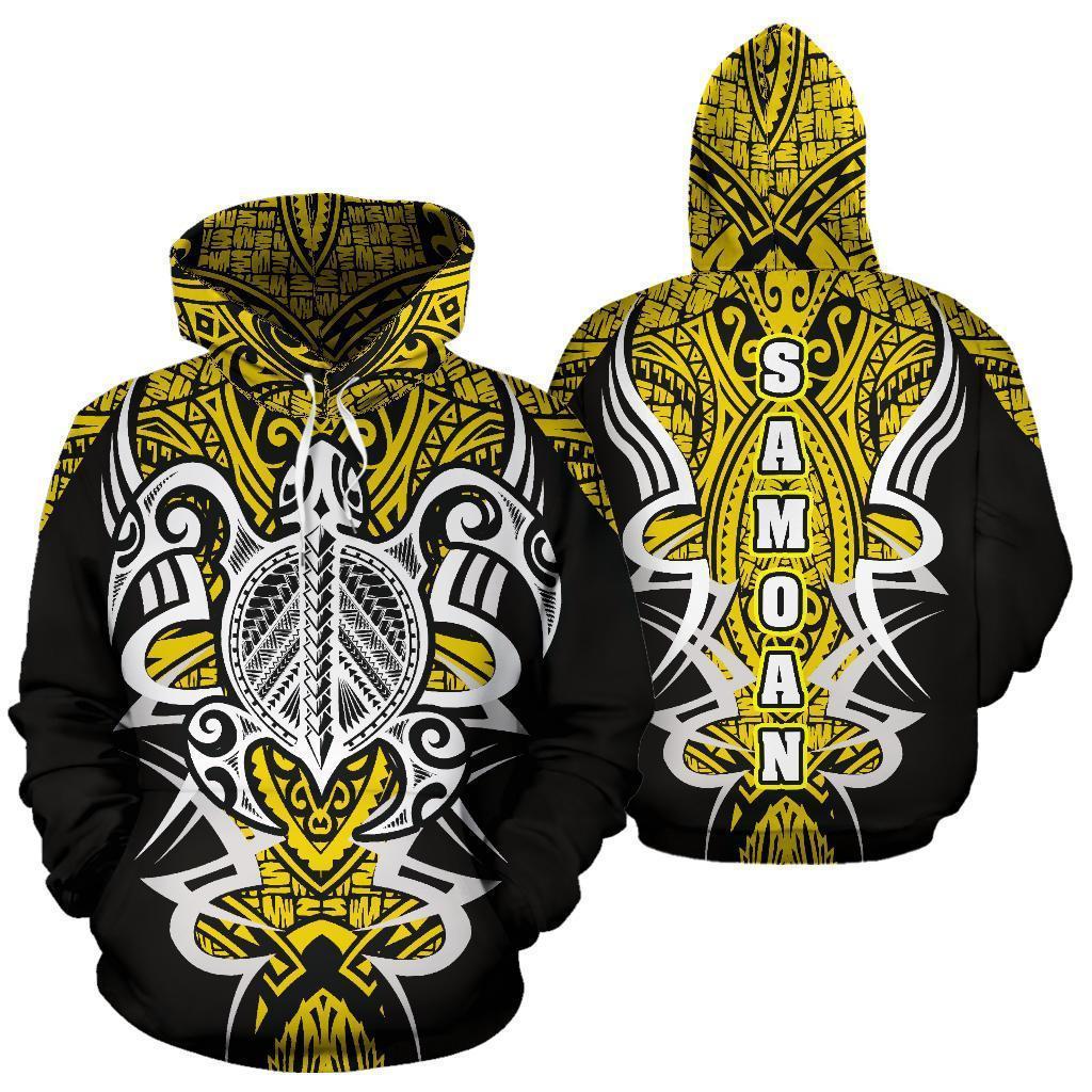 Samoan Turtle Polynesian Hoodie - Armor Style-ALL OVER PRINT HOODIES (P)-PL8386-Hoodie-S-Vibe Cosy™