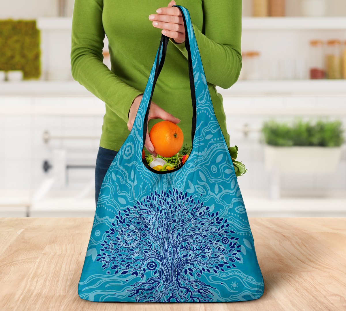 Tree Of Life Reusable Grocery Bags Set 1-Amaze Style™-Tree Of Life Reusable Grocery Bags Set 1-Vibe Cosy™