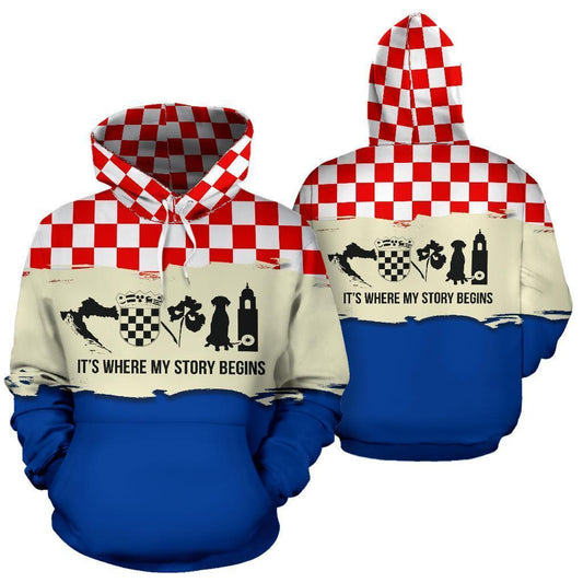 Croatia It s Where My Story Begins Hoodie K5-Apparel-Khanh Arts-Hoodie-S-Vibe Cosy™