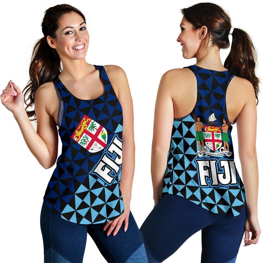 Fiji Polynesian Women's Tank Top Coat Of Arms-Women'S TANK TOPS-Khanh Arts-Women's Tank Top - Fiji-S-Vibe Cosy™