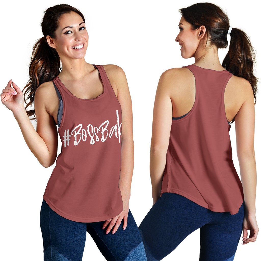 Breadwinner Powerlips #BossBabe - Women's Racerback Tank Top-Amaze Style™-Racerback Tank Top - Breadwinner Powerlips #BossBabe - Women's Racerback Tank Top-XS-Vibe Cosy™