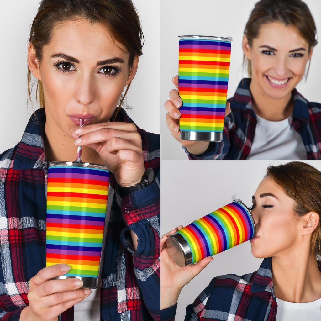 Tumbler Rainbow-Amaze Style™-Tumbler - Tumbler Rainbow-20oz Large-Vibe Cosy™
