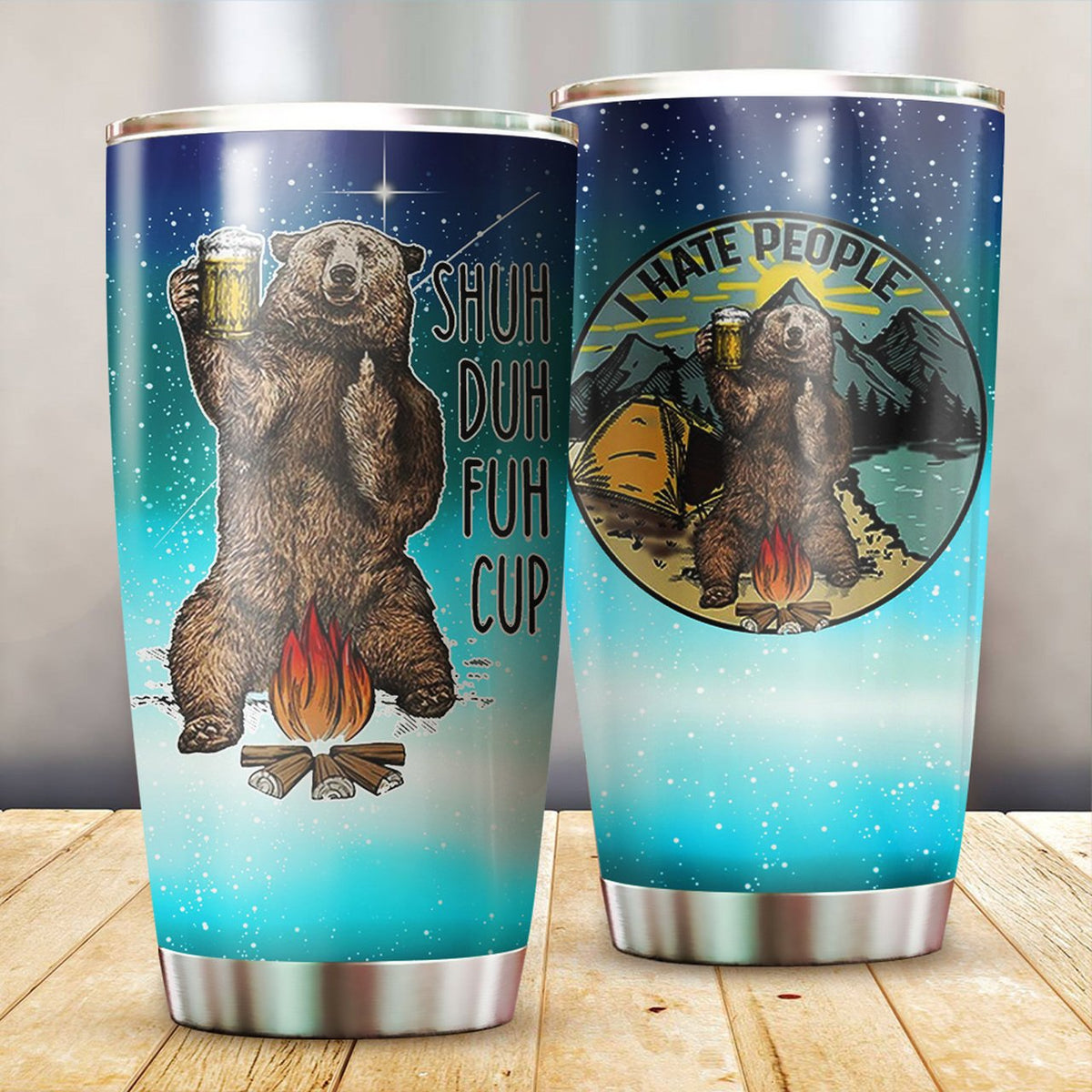 I hate people camping stainless steel tumbler HG41306-HG-Vibe Cosy™
