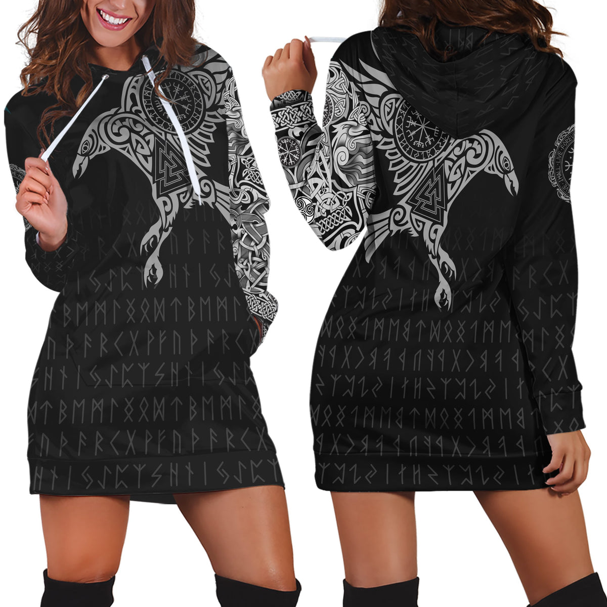 Vikings - The Raven of Odin Tattoo - Amaze Style™-Apparel