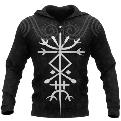 Viking Eagle Iceland Hoodie-Apparel-HP Arts-Hoodie-S-Vibe Cosy™