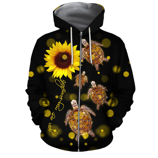 Turtle 3d hoodie shirt for men and women HAC170403-Apparel-HG-Zip hoodie-S-Vibe Cosy™
