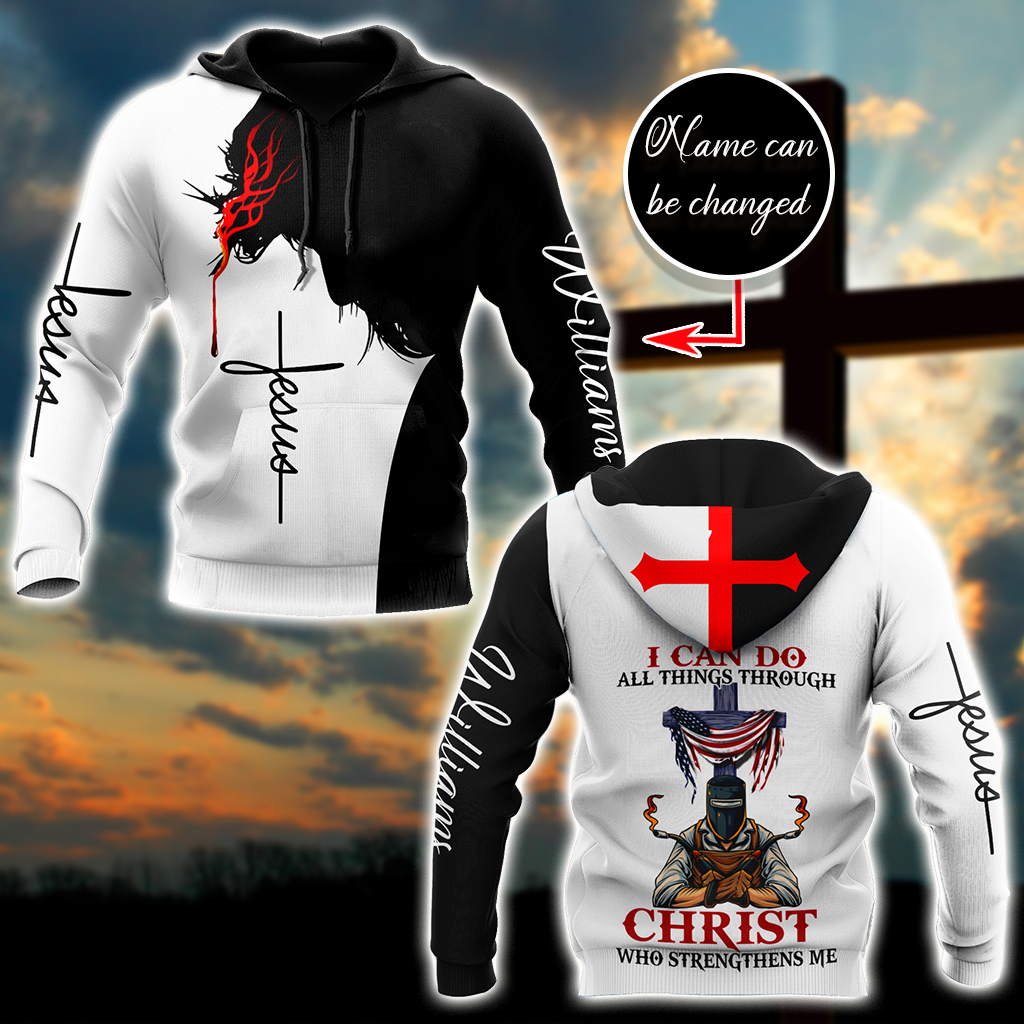 Unisex 3D All Over Printed Jesus Welder Shirts MEI