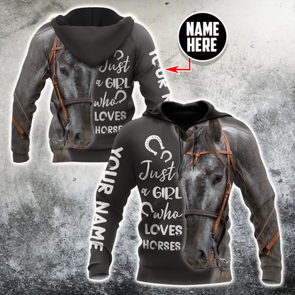 Personalized Name Horse Lovers 3D All Over Printed Unisex Shirts