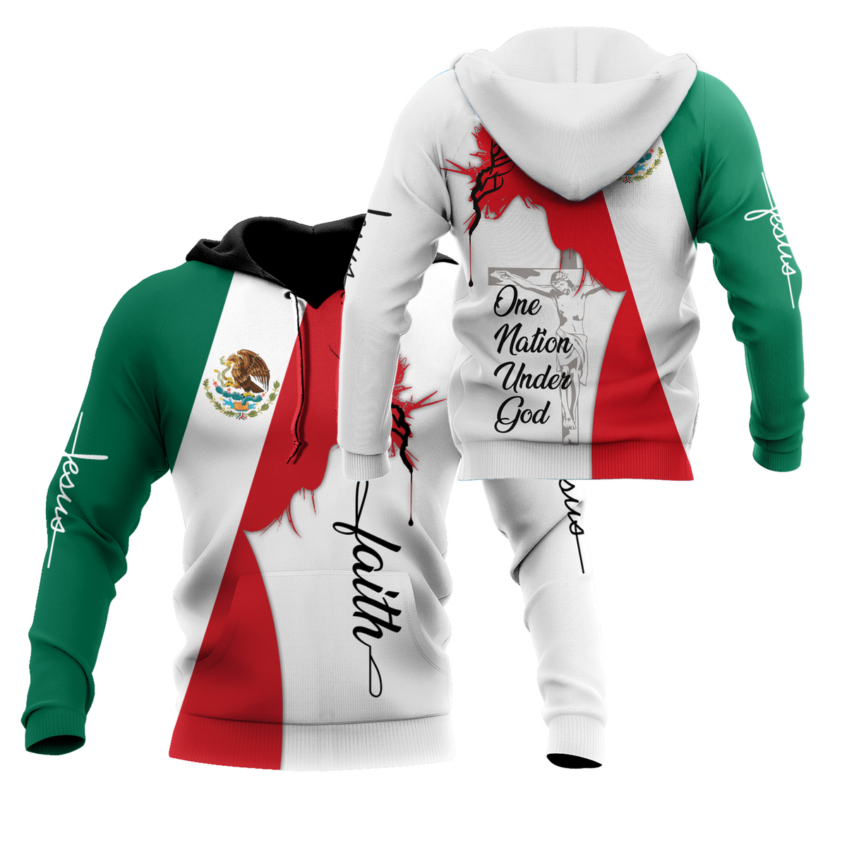One Nation Under God Mexican Jesus 3D All Over Printed Shirts DQB10092002