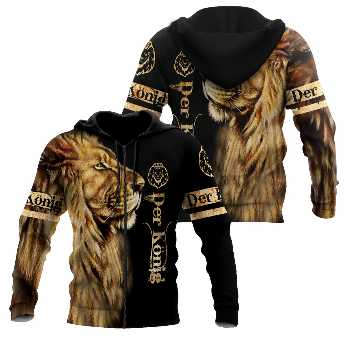 DER KÖNIG 3D All Over Printed Unisex Shirts