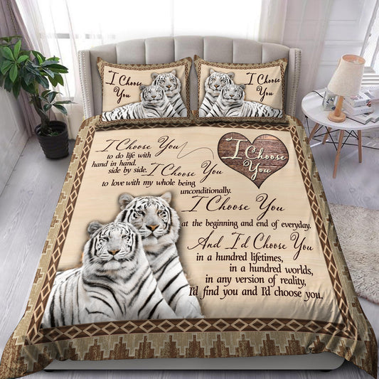 Tiger's Love Tiger Couple Bedding Set Pi17082003