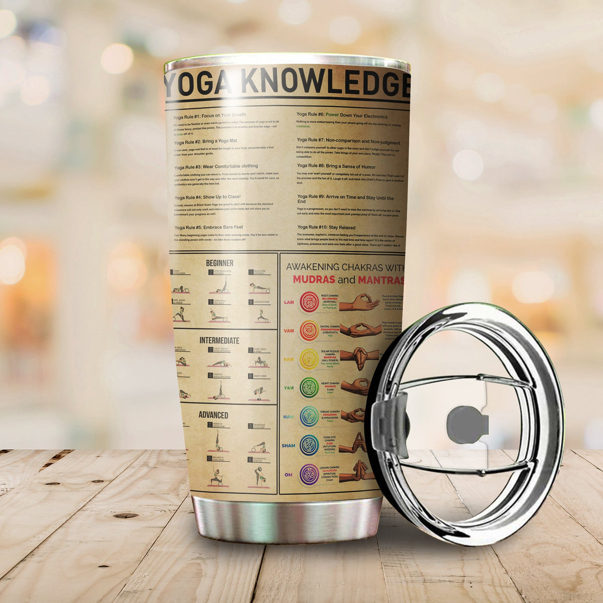 Yoga Knowledge Stainless Steel Tumbler 20 Oz Pi210305-Tumbler-NM-Vibe Cosy™