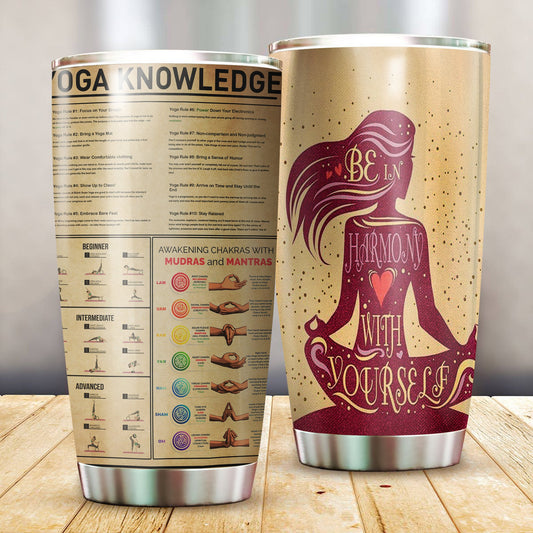 Yoga Knowledge Stainless Steel Tumbler 20 Oz Pi210305-Tumbler-NM-Vibe Cosy™