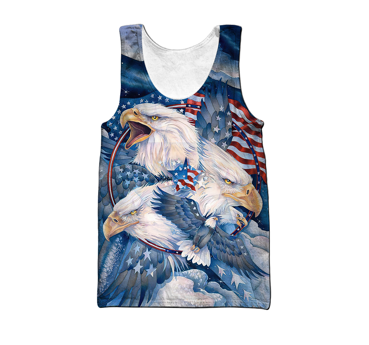 All Over Printed Bald Eagle Hoodie DD09082001-MEI