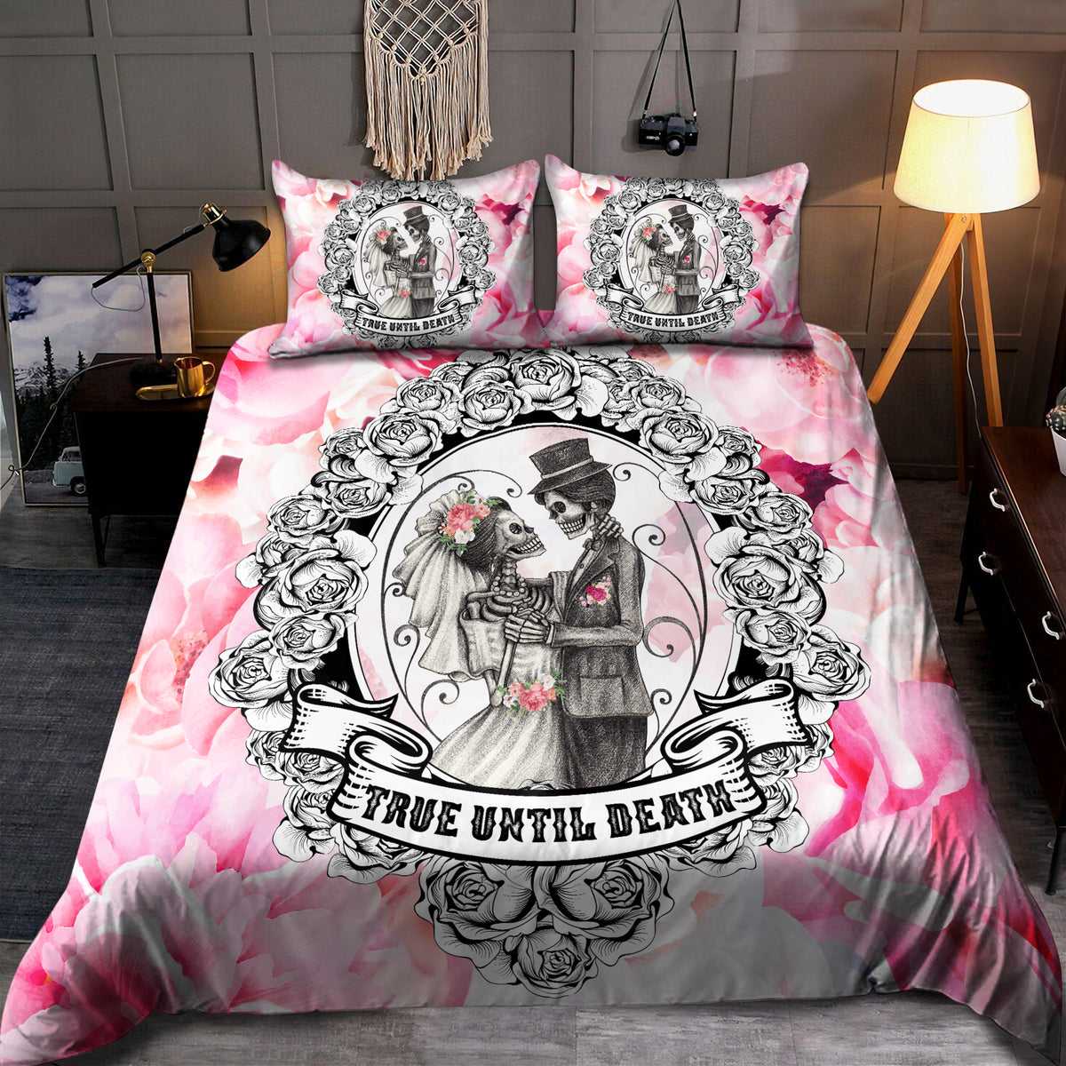 Sugar Skull Couple Bedding Set NTN08142001