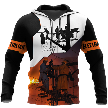 Premium Electrician Let There Be Light Unisex All Over Printed Shirts MEI