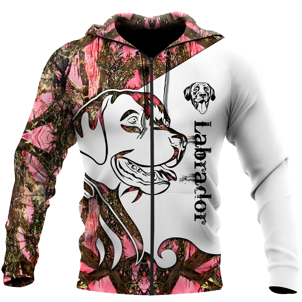 Labrador pink tattoo hoodie shirt for men and women DD08272001