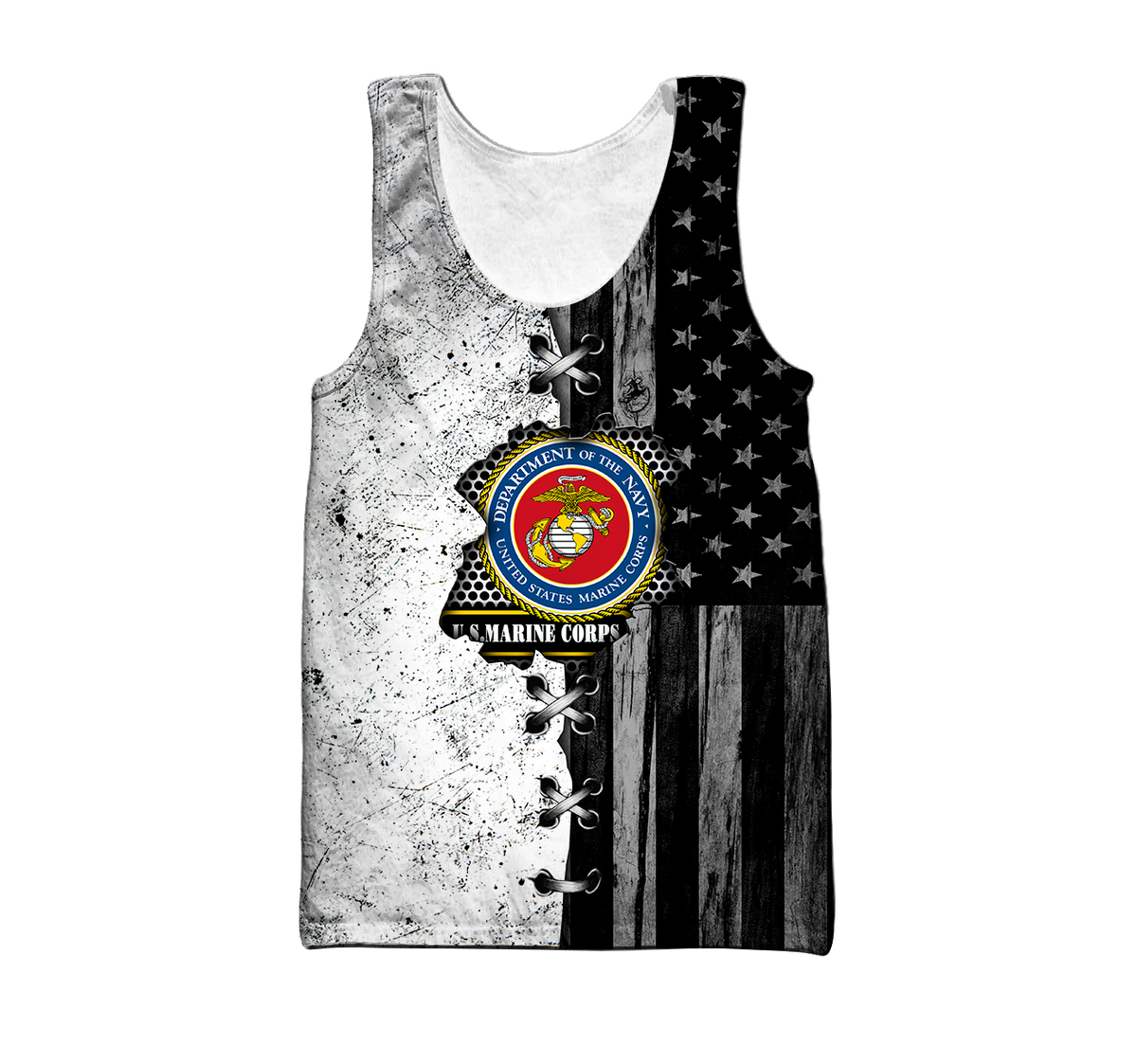 Veteran US Marine Corps in my heart 3D shirts for men and women BW