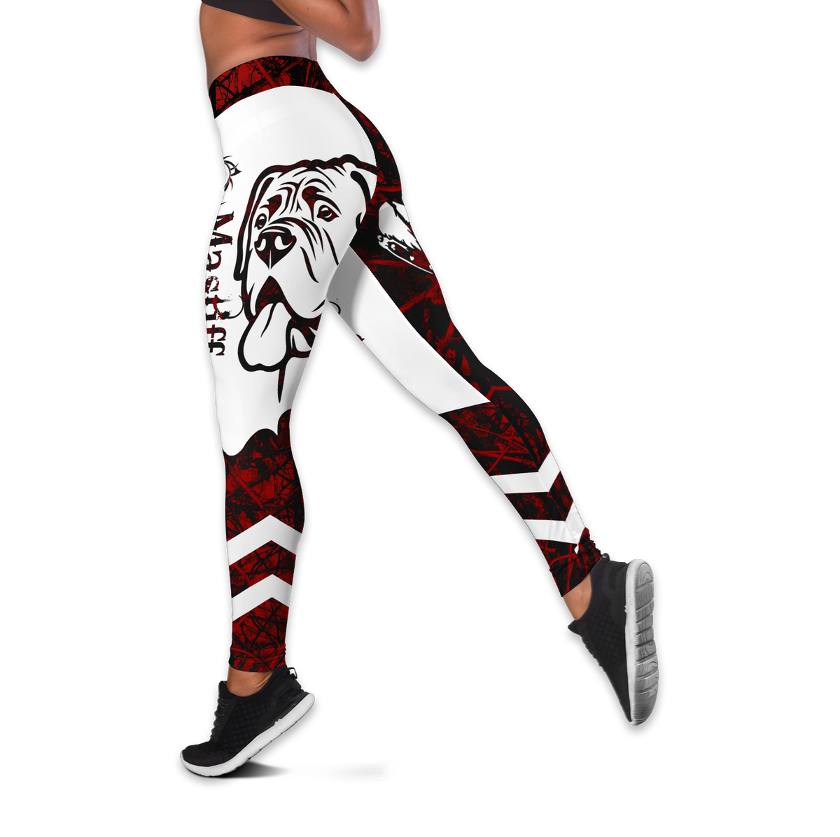 Mastiff red tattoos legging + hollow tank combo DD08132001