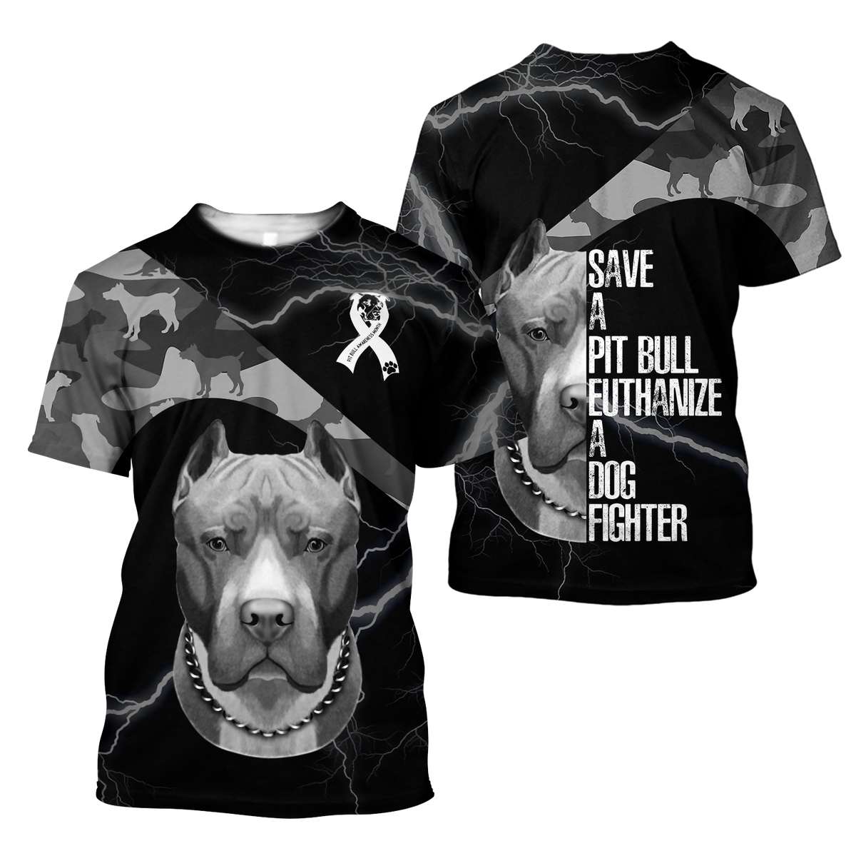Save A Pit Bull Euthanize A Dog Fighter 3D All Over Print Hoodie DD09212001