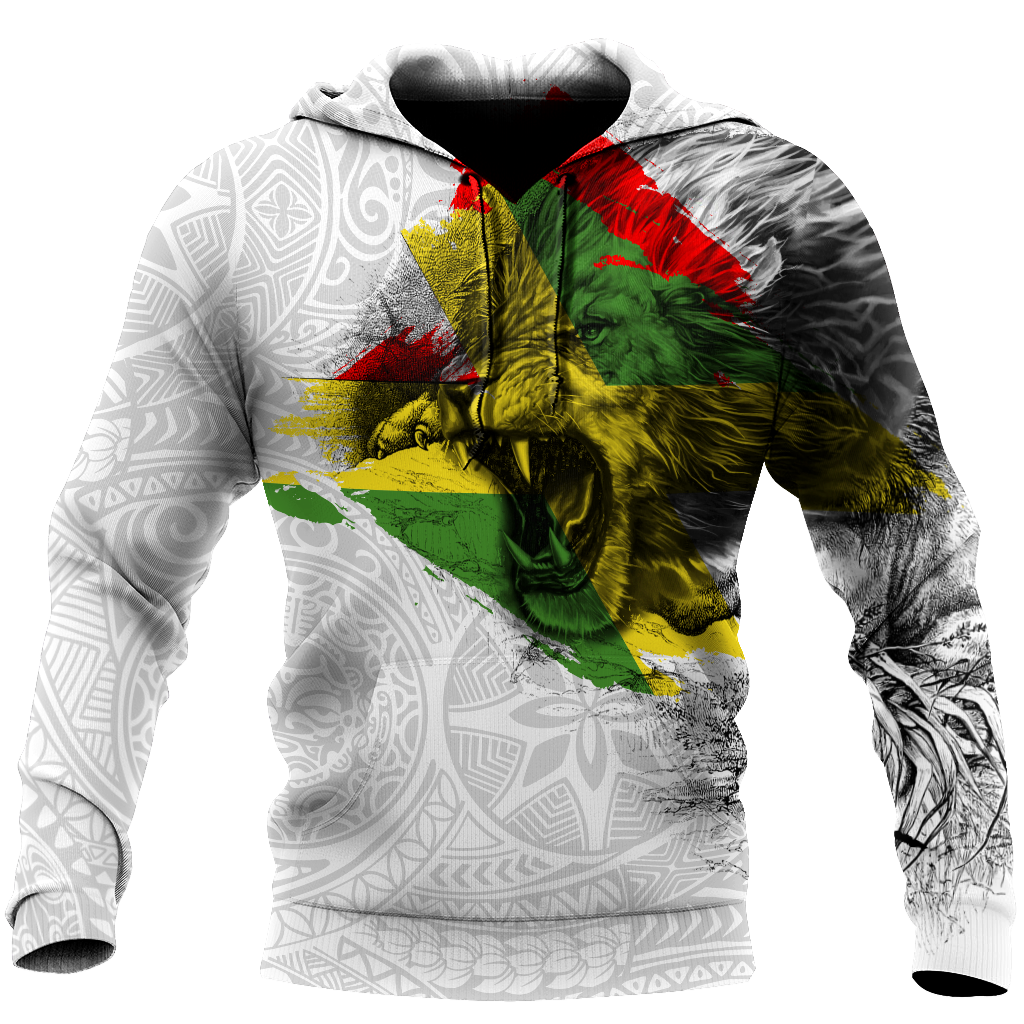 Jamaica lion roar 3d hoodie shirt for men and women DD07042001-Apparel-HG-Hoodie-S-Vibe Cosy™