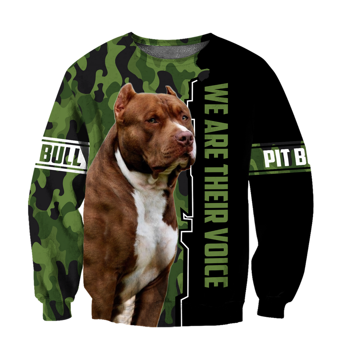 We Are Their Voice Pit Bull 3D All Over Print Hoodie DD09262002