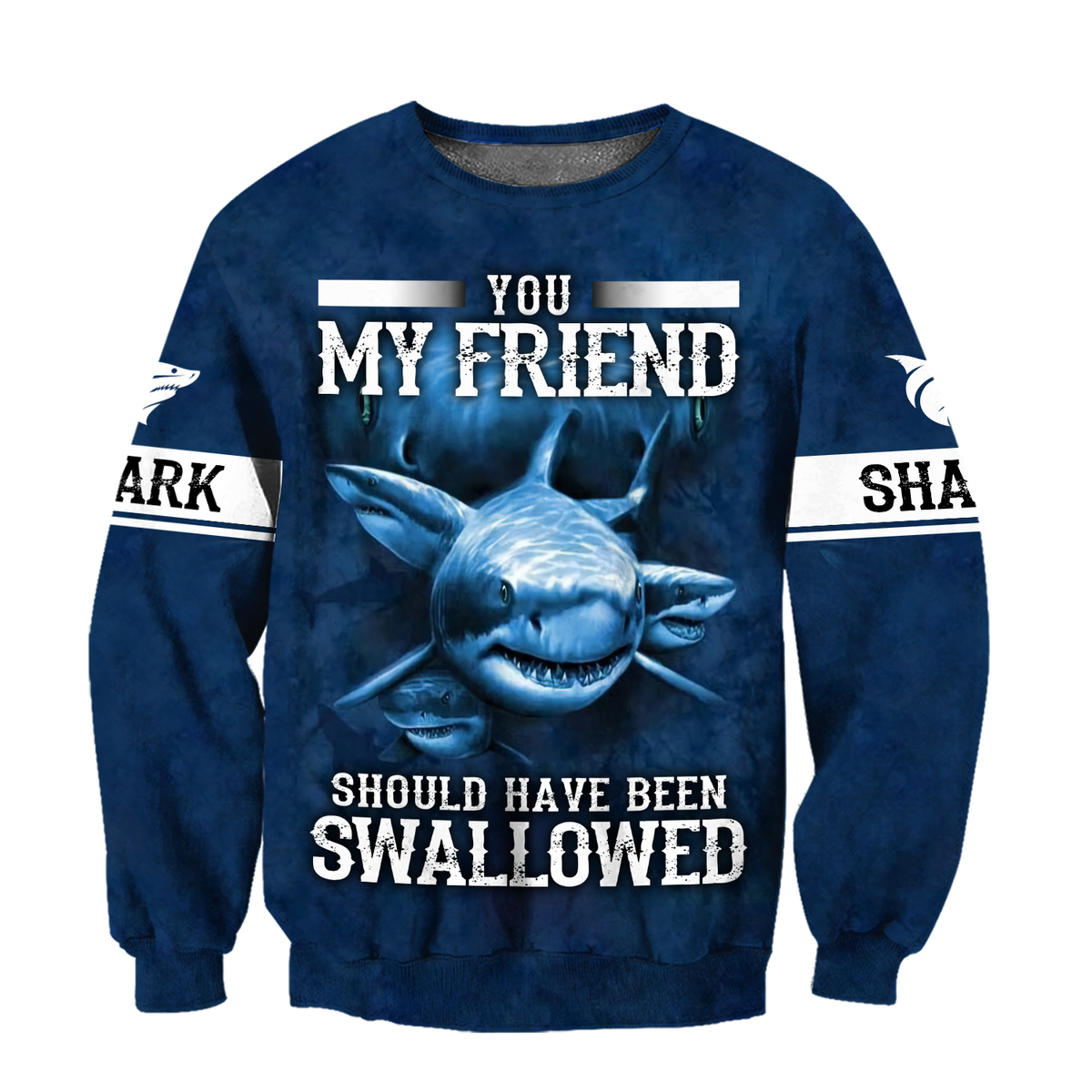 All Over Printed Shark Hoodie MEI