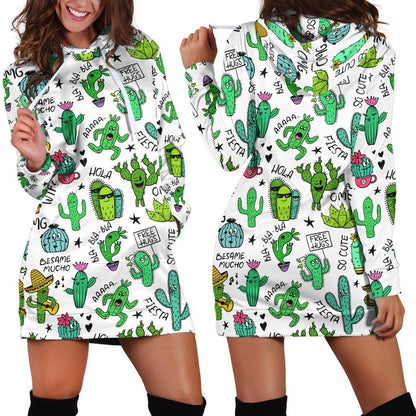 3D All Over Printing Cactus Quotes Legging-Apparel-NTH-Hoodie Dress-S-Vibe Cosy™