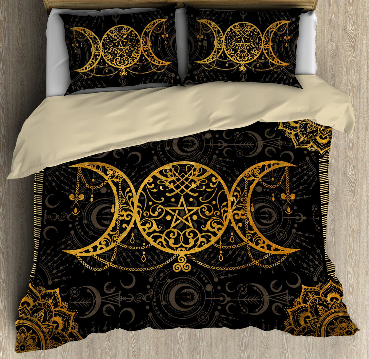 Mandala Wicca Triple Moon Bedding Set MEI09212003-MEI