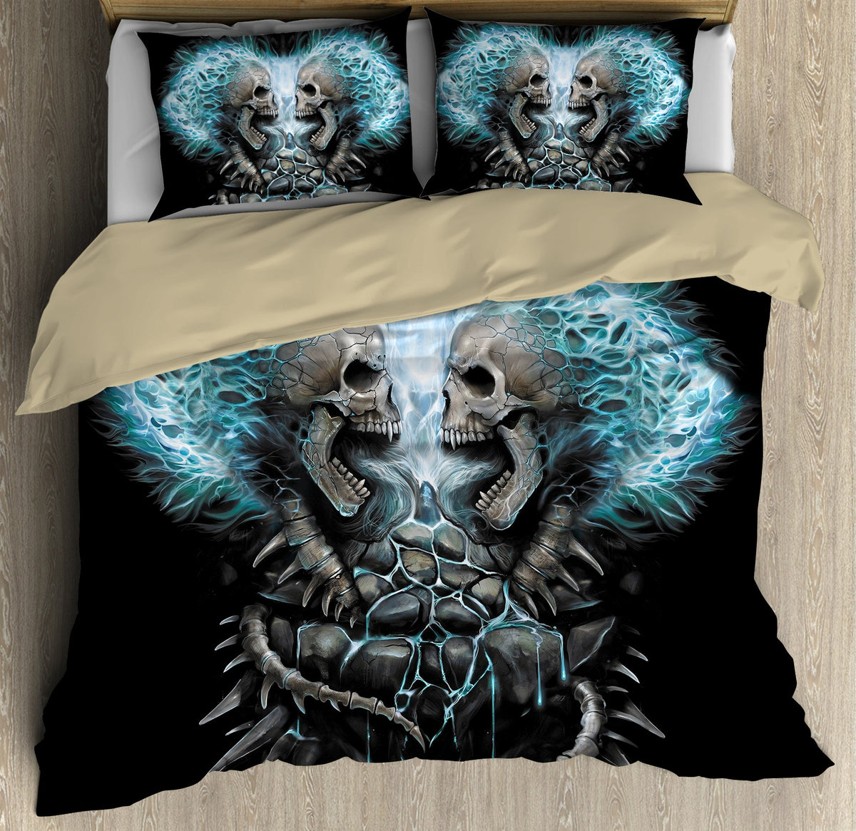 Skull Bedding Set QB07042006-Quilt-TA-Twin-Vibe Cosy™