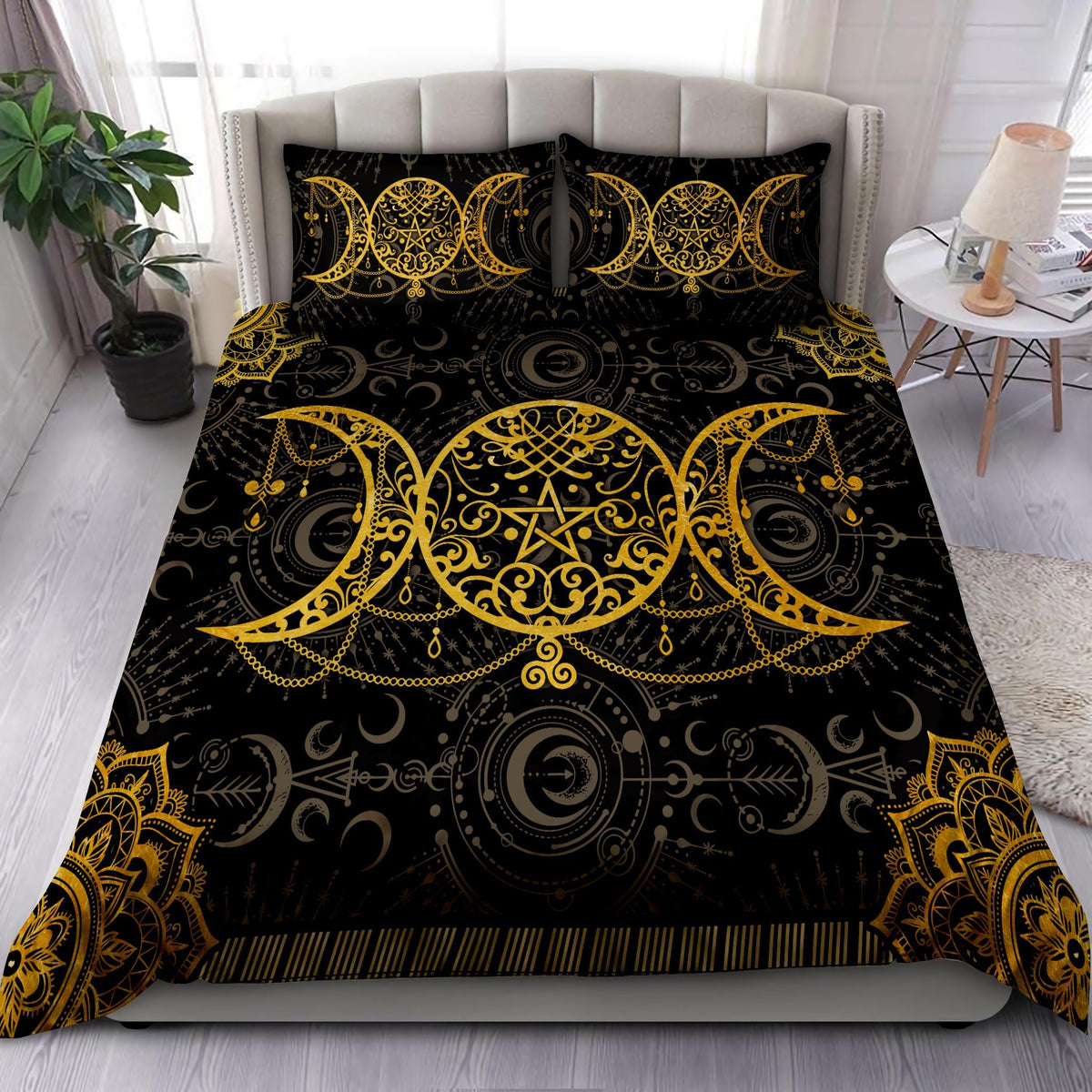 Mandala Wicca Triple Moon Bedding Set MEI09212003-MEI
