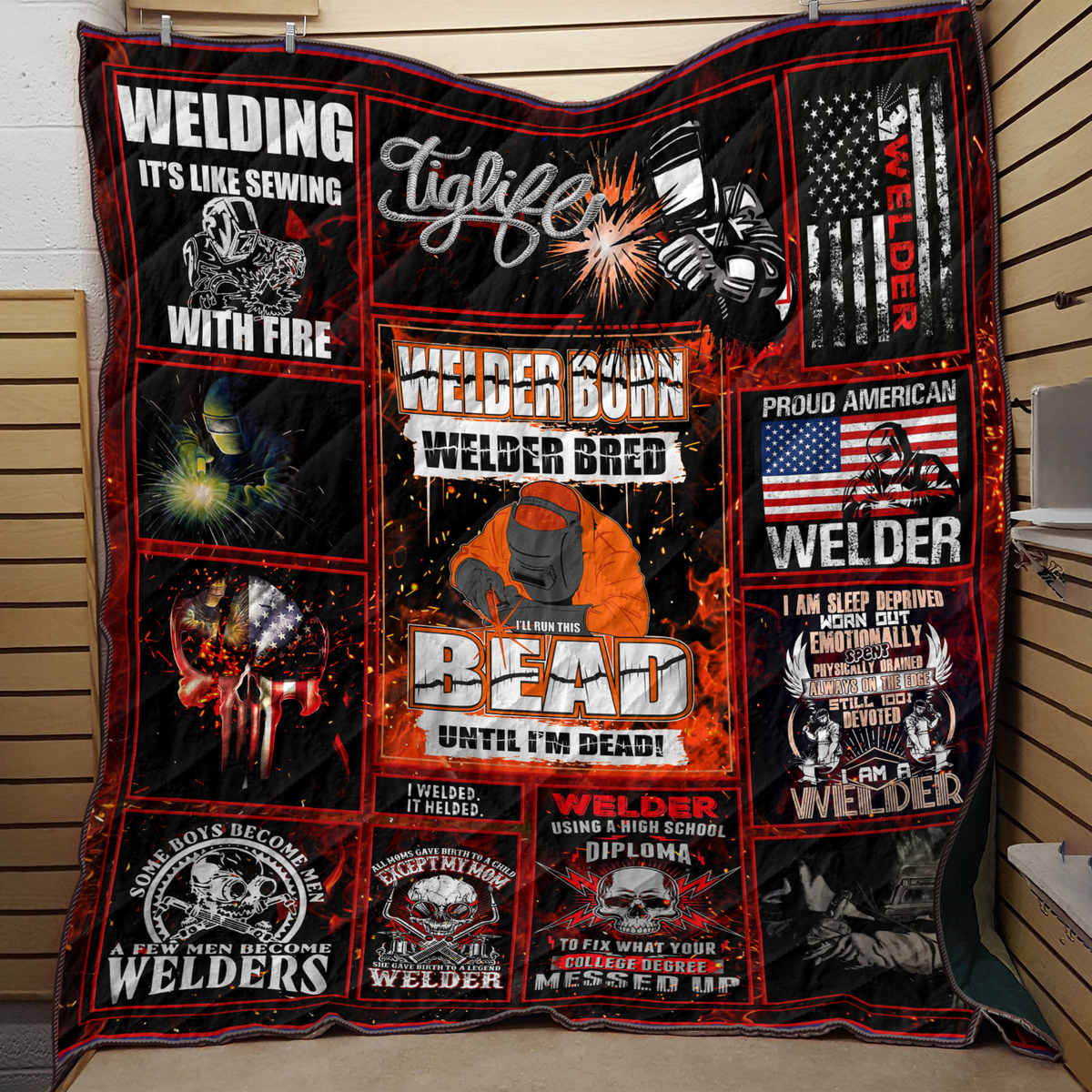 Premium Welder Born Welder Bred Quilt MEI