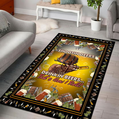 Shootin' deer and Huntin' Deer Rug MH2309201
