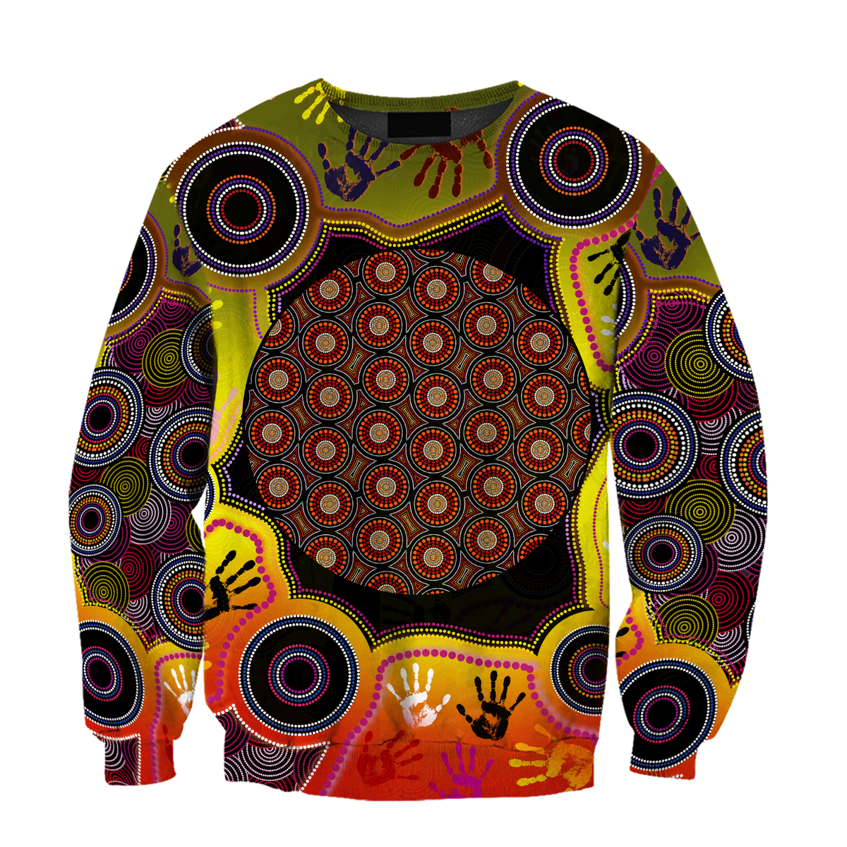 Aboriginal Indigenous Circle Dot Painting Hand Art Shirt For Men And Women