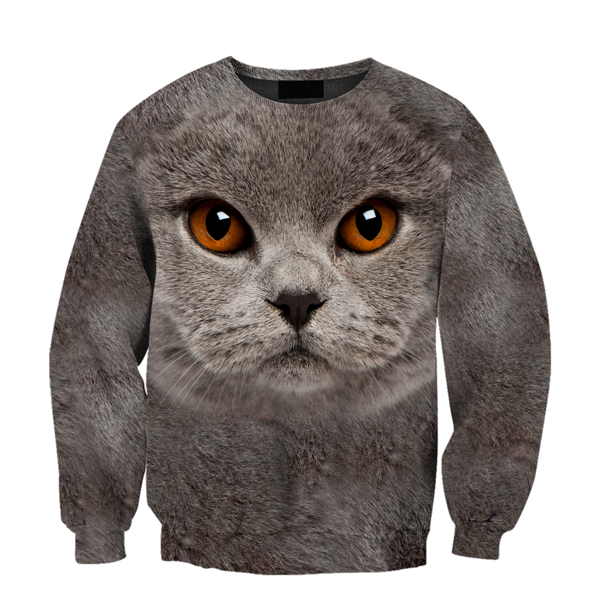 British Shorthair Cat face hair premium hoodie sweatshirt cover
