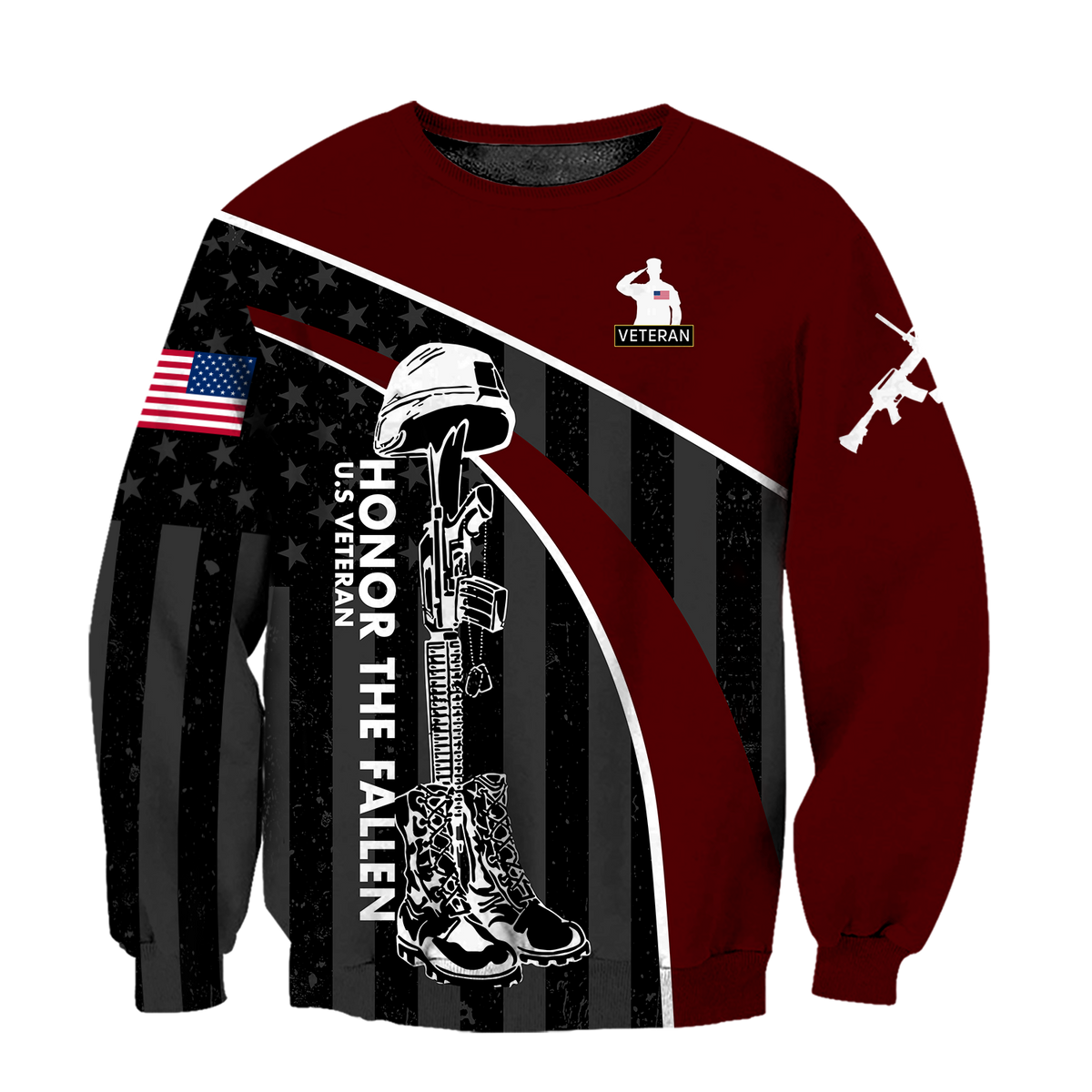 Veteran Honor the fallen Coming Home under a Flag Soldier 3D shirts for men and women