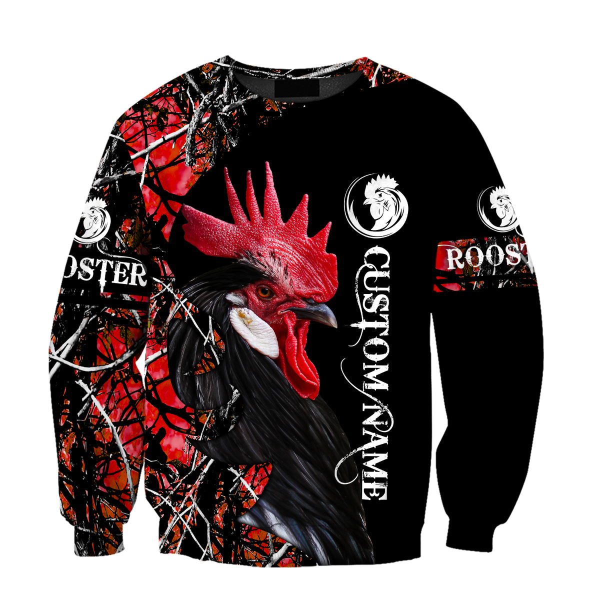 King Rooster Customize 3D All Over Printed Unisex Hoodie ML