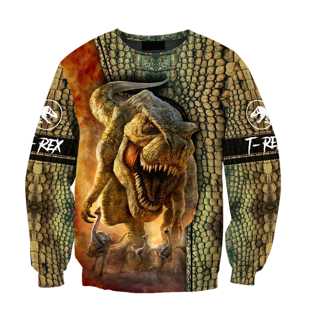 Dinosaur T-rex Skin 3D all over printed shirts