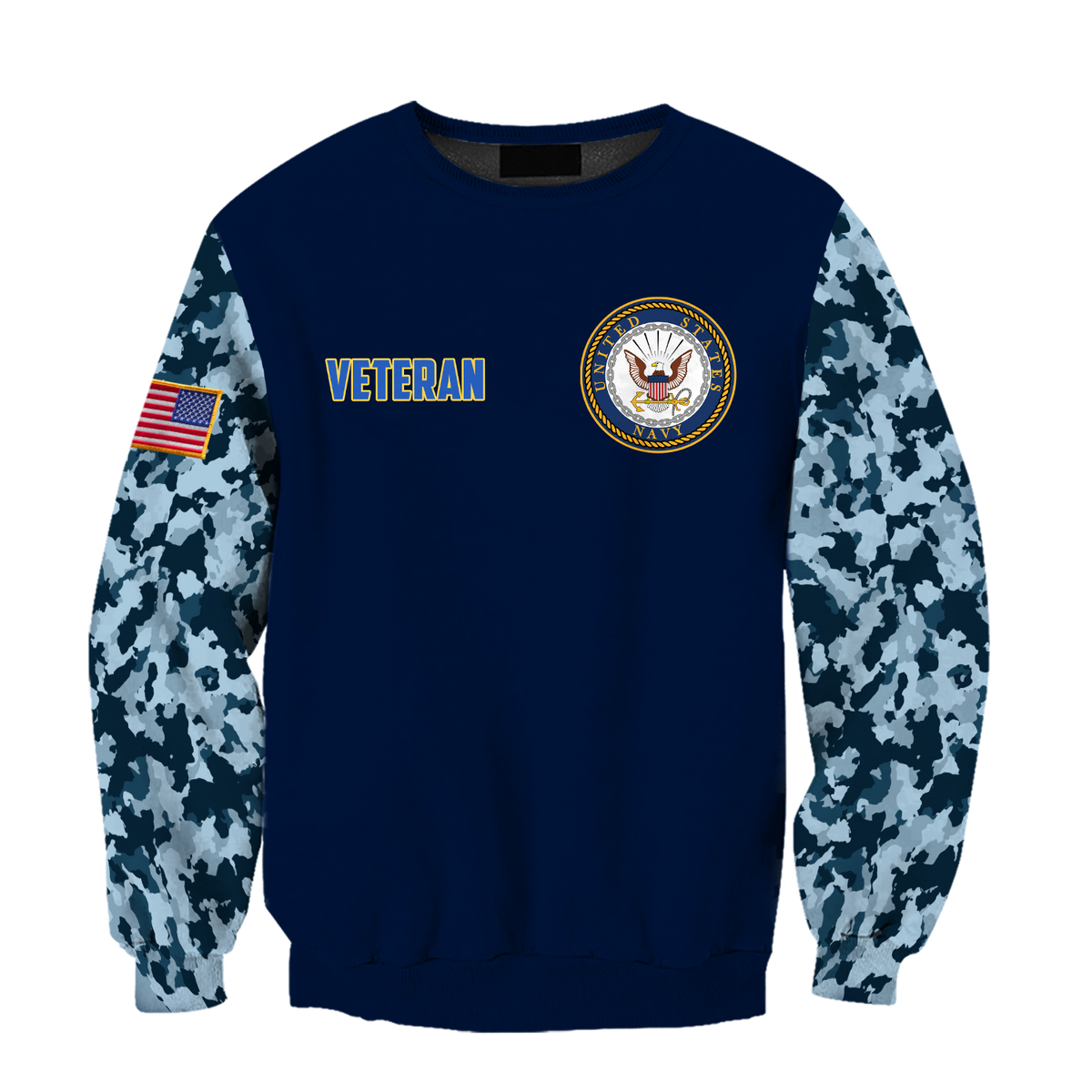 All Over Printed Navy Veteran Hoodie TR2808203-MEI