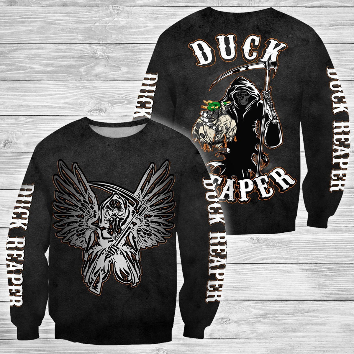 3D All Over Printed Duck Reaper-Apparel-HP Arts-Sweatshirt-S-Vibe Cosy™