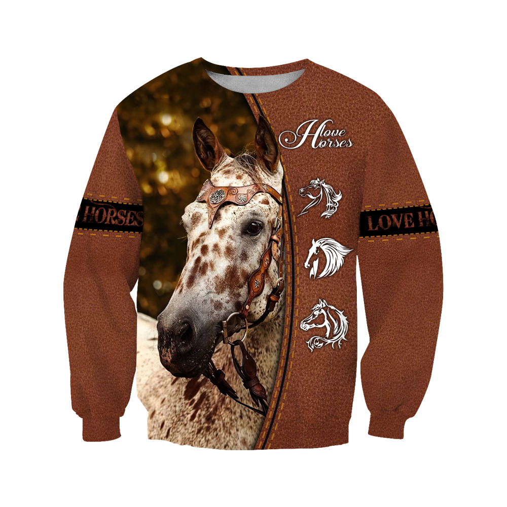 Appaloosa Horse 3D All Over Printed Shirts JJ070503-Apparel-TA-Sweatshirts-S-Vibe Cosy™