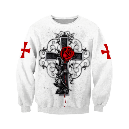 The Cross 3D All Over Printed Shirt Hoodie JJ020403-Apparel-MP-Hoodie-S-Vibe Cosy™