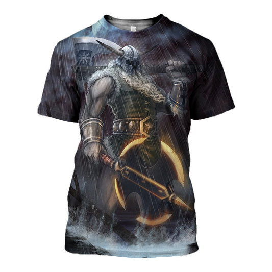 3D All Over Printed Viking Warrior Clothes-Apparel-HP Arts-T-Shirt-S-Vibe Cosy™
