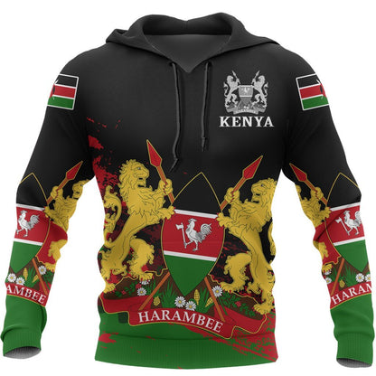 Kenya 3D All Over Printed Shirts for Men and Women TT0071-Apparel-TT-Hoodie-S-Vibe Cosy™