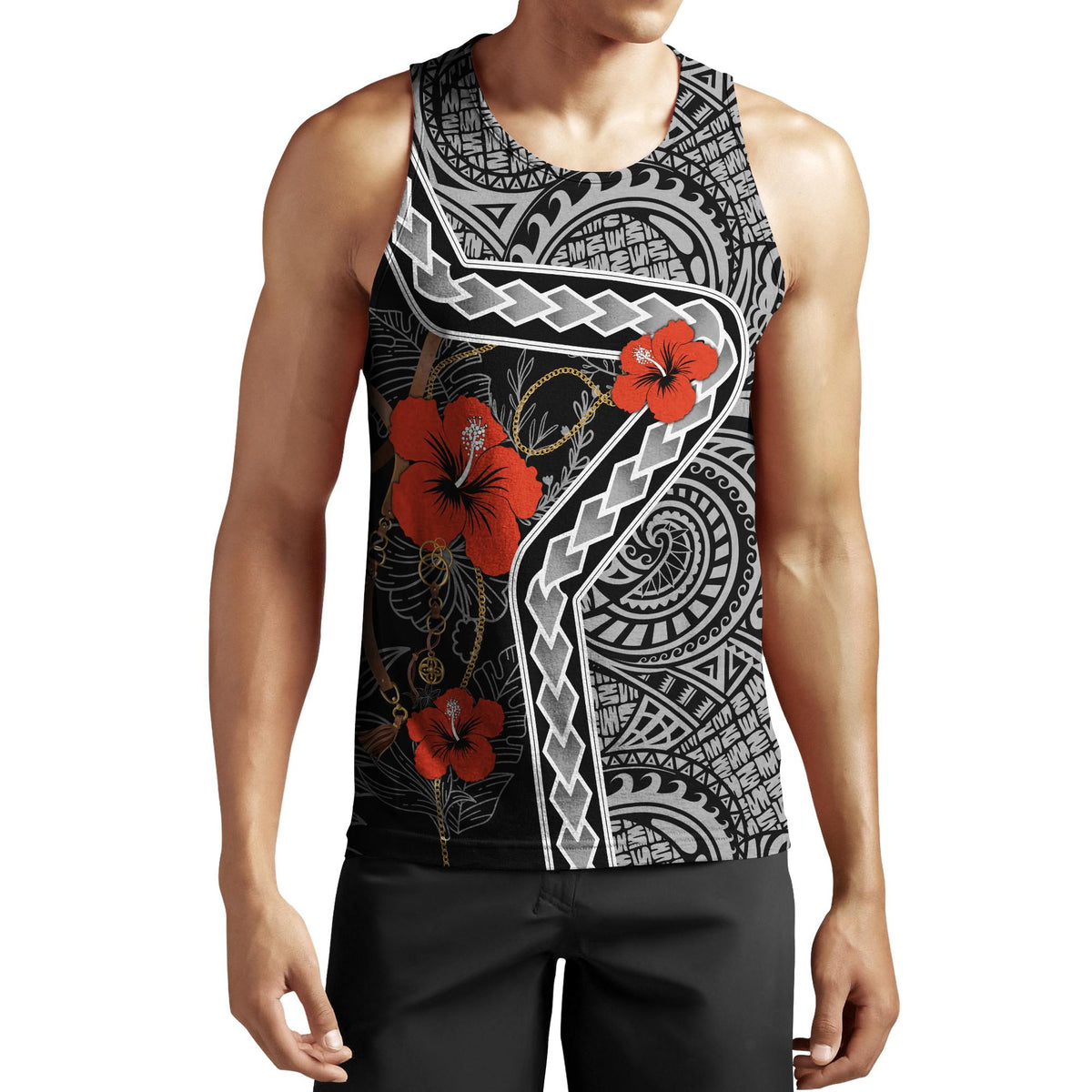 Amazing Polynesian Tattoo Hoodie-ML-Apparel-ML-Tank Top-S-Vibe Cosy™