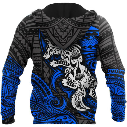 Amazing Polynesian Wolf Tattoo Unisex Hoodie-ML