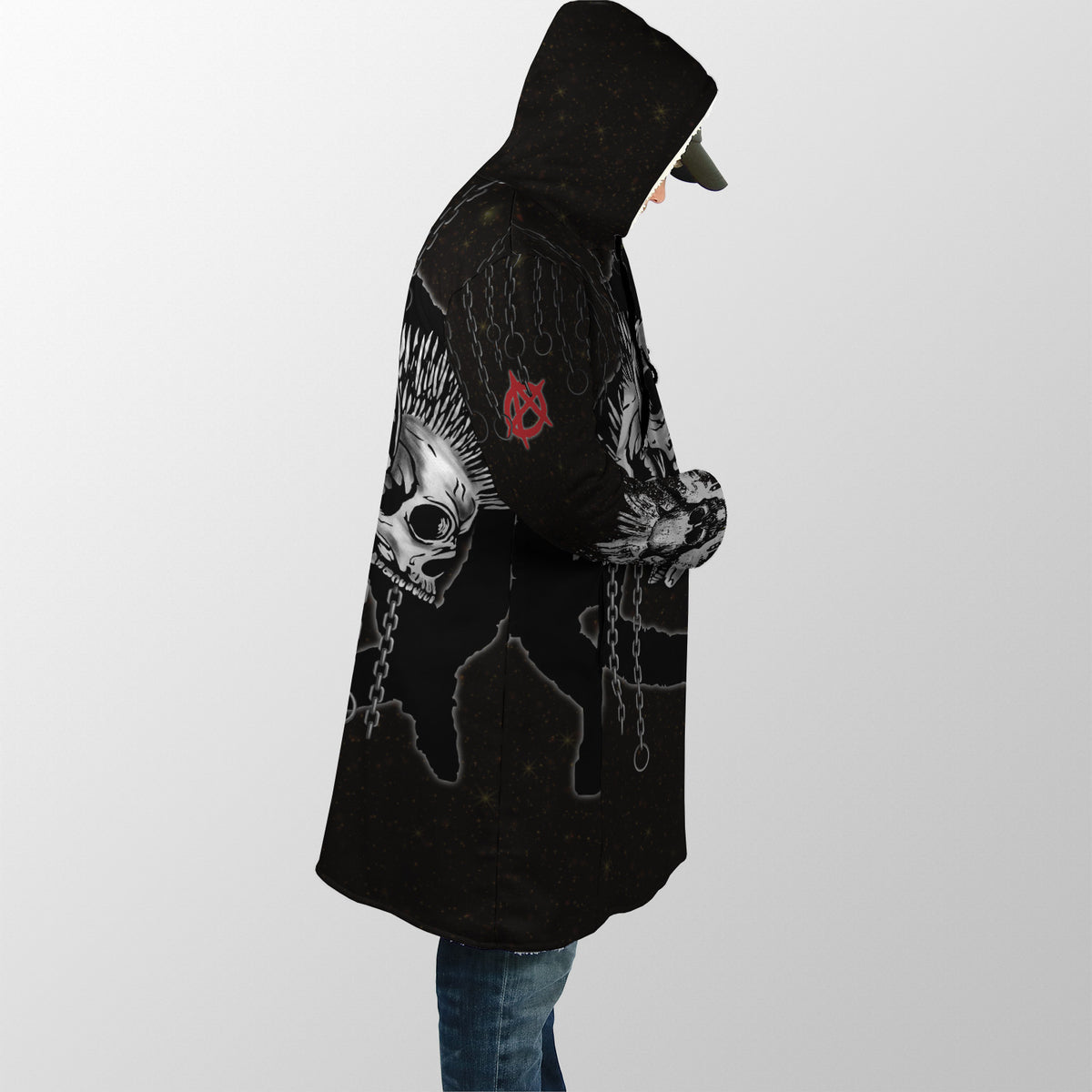 Punk Skulls Cloak For Men And Women JJW03102003