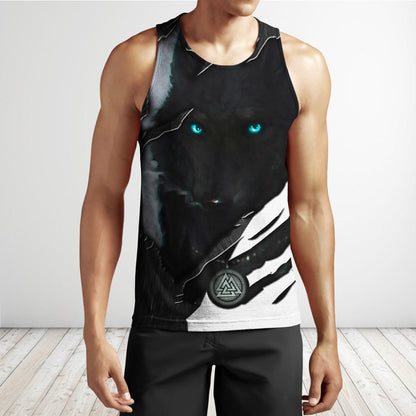 Dark Night Wolf All Over Printed Unisex Hoodie ML
