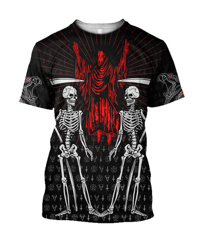 Skull Satanic Hoodie For Men And Women JJWST14102004
